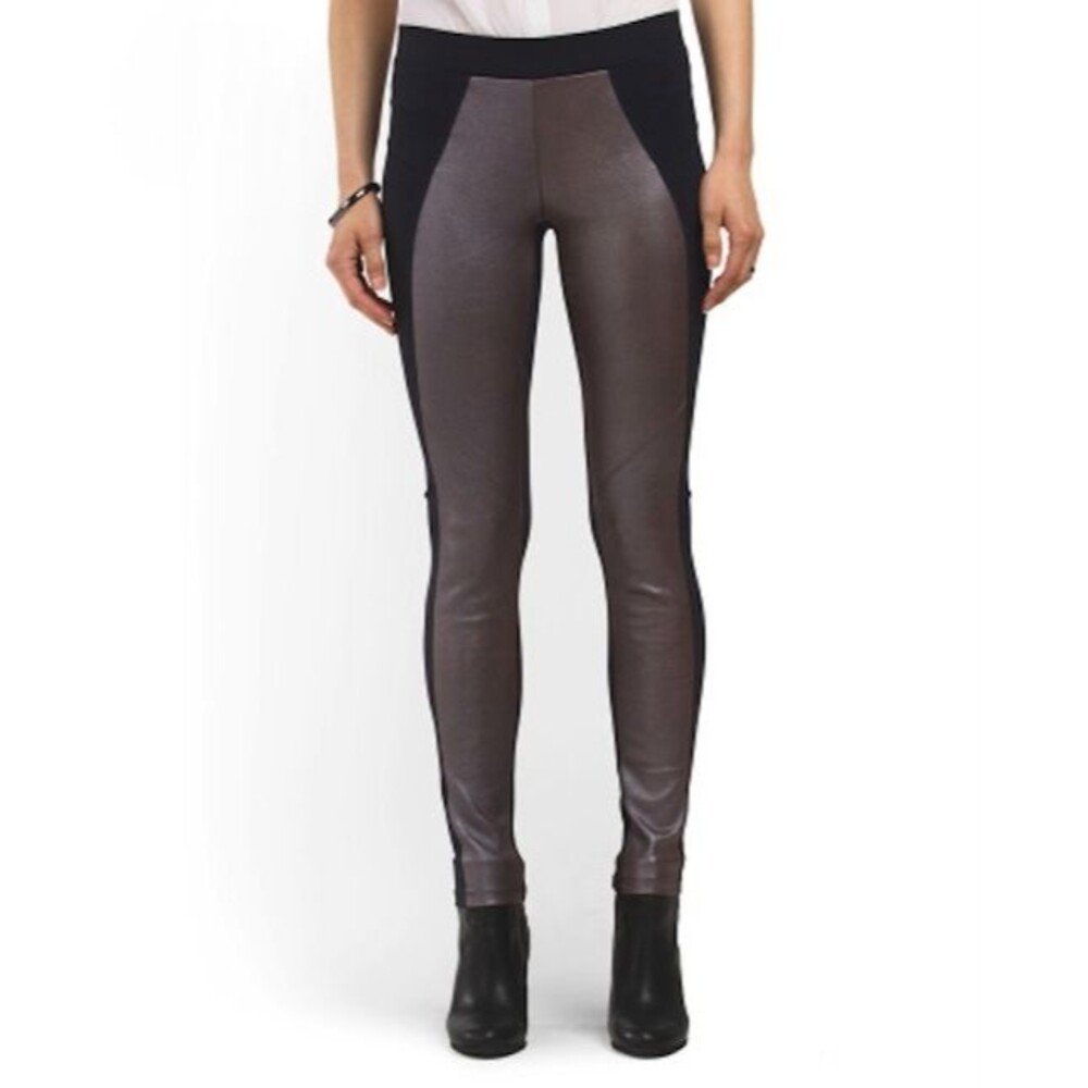 David Lerner Leather Panel Legging